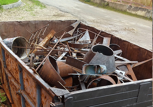 Фото металлолома из пункта приема в районе Мосренген